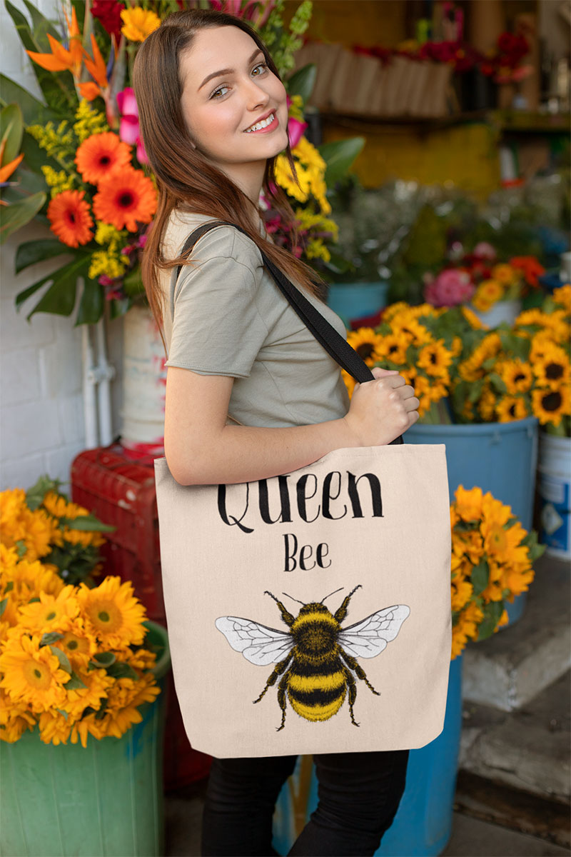 Queen Bee Tote Bag