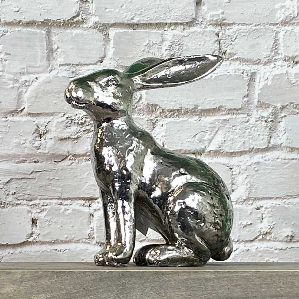 Silver Resin Rabbit