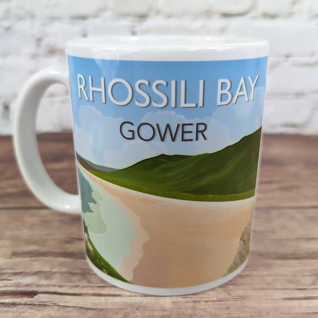 Rhossili Bay Mug and Coaster