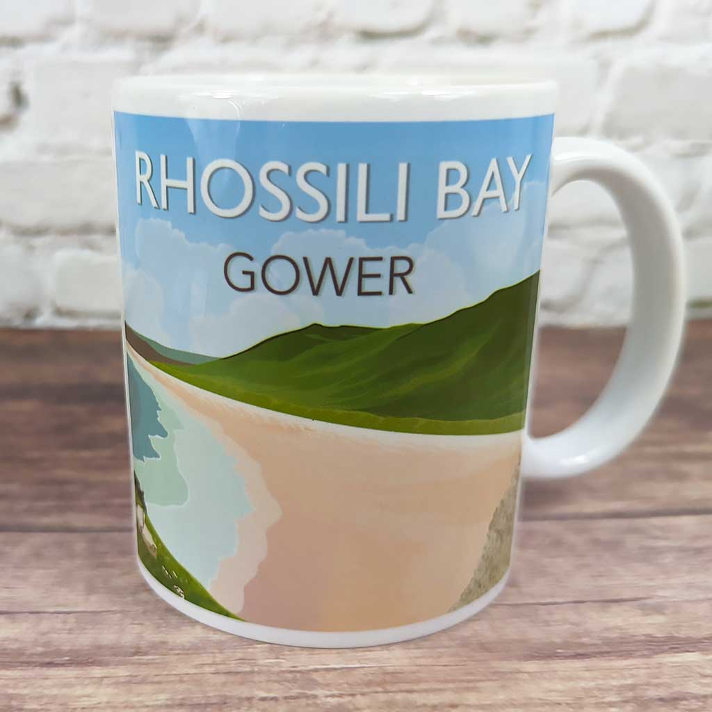Rhossili Bay Mug and Coaster