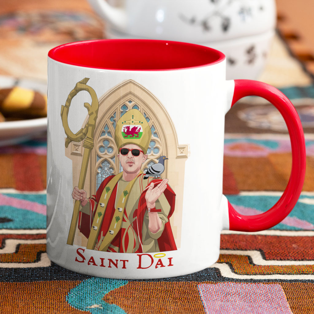 Saint Dai Mug and Coaster