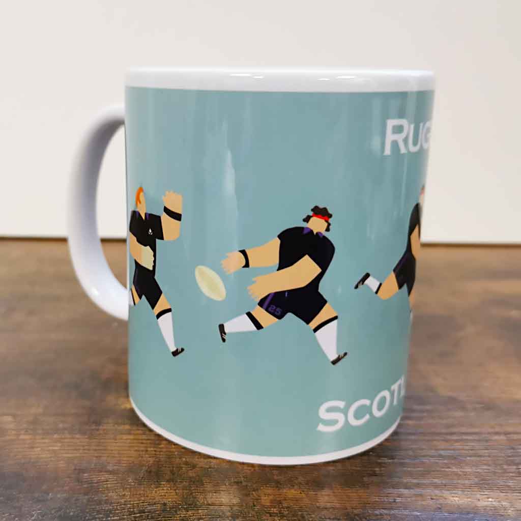 Scotland Rugby Team Mug and Coaster