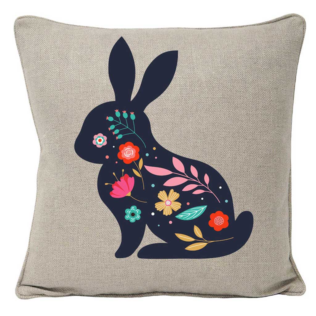 Flower Bunny Bundle - Cushion, Mug and Coaster