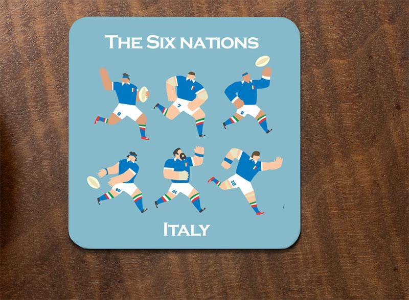 Six Nations Rugby Coasters - Lush and Tidy 