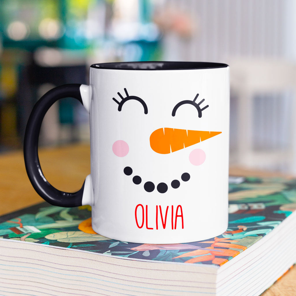 Personalised Christmas Snowman Mug