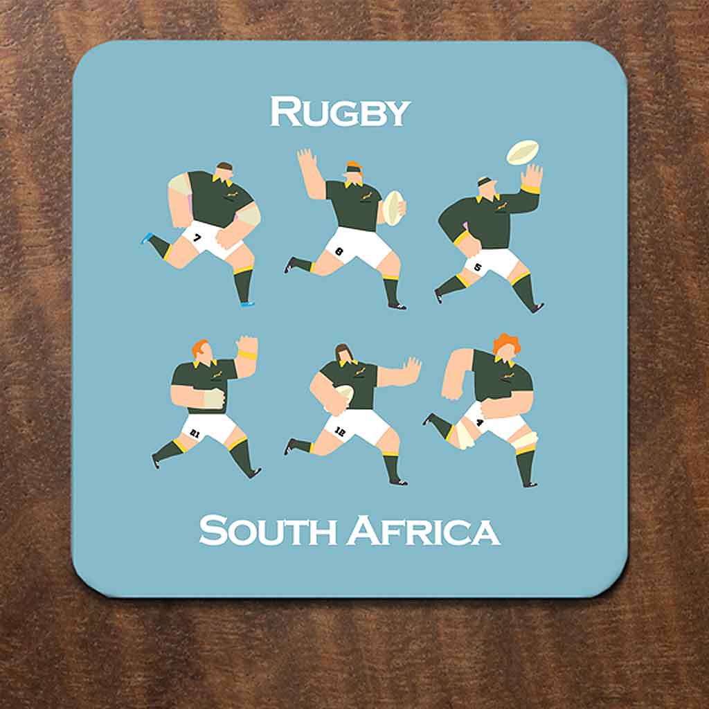 South Africa Rugby Mug and Coaster