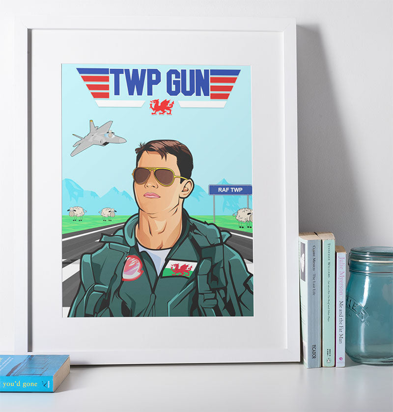 Twp Gun Print A4