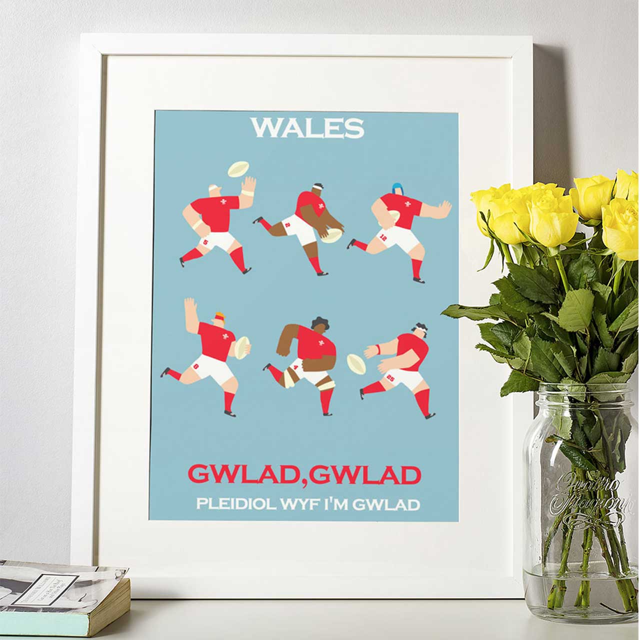 Six Nations Wales Rugby Anthem Team Prints