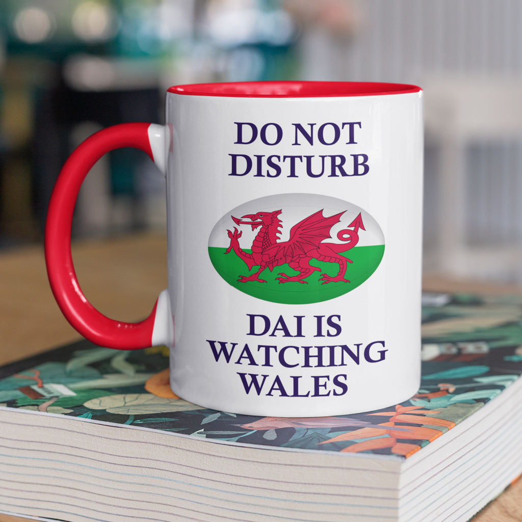 Do not Disturb Personalised Wales Rugby Mug