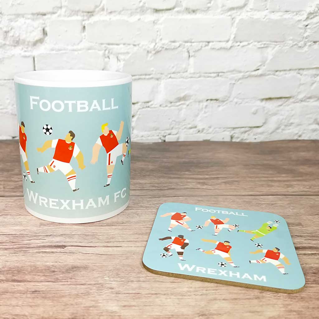 Wrexham FC Mug and Coaster Set