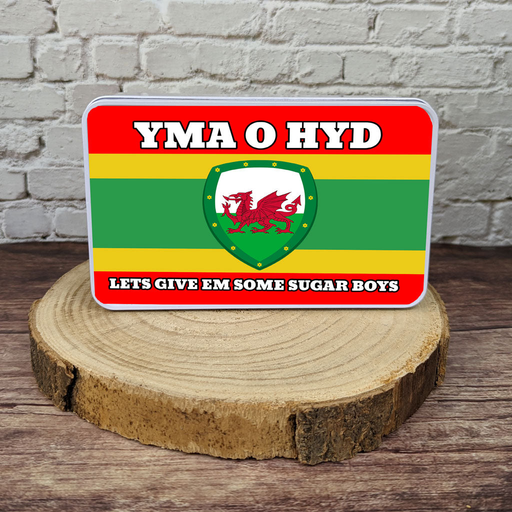 Yma O Hyd Welsh football Storage tin
