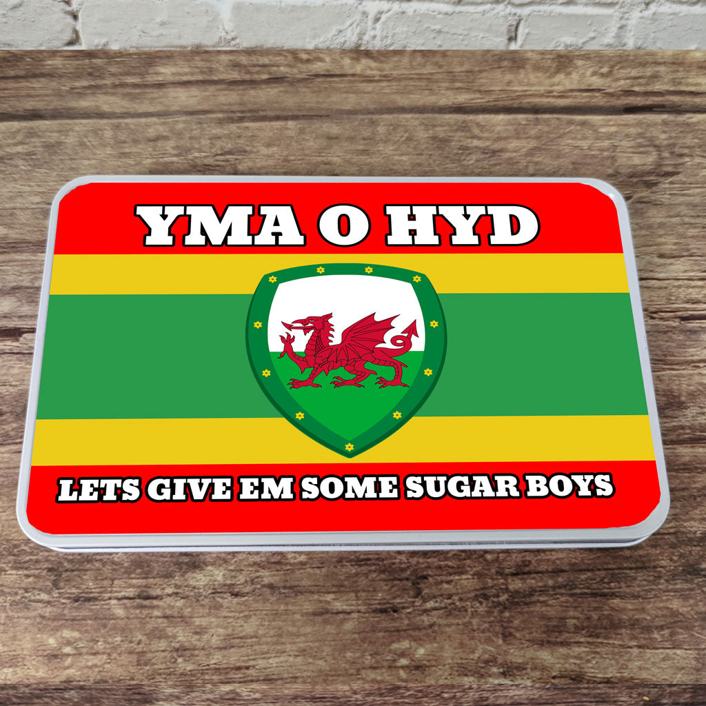 Yma O Hyd Welsh football Storage tin